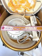 VTG 1950-60s General Electric Portable HD18 Bonnet Hair Dryer and Case  picture