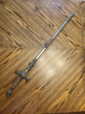 Antique Victorian Knights Of Pythias FCB Sword And Scabbard Faternal Ceremonial  picture