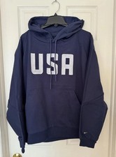 Nike $320 Men Large Team USA Olympics Every Stitch Counts Knit Hoodie DX6510-410 picture