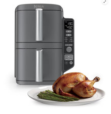 SALE Ninja DoubleStack XL 10-QT Double Air Fryer in Deep Gray  picture