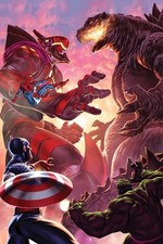 Godzilla Destroys the Marvel Universe #5 Mark Brooks 1:50 Virgin Variant Comic picture