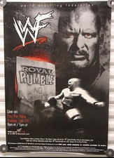 WWF Royal Rumble 1999 Poster WWE Vintage Austin No Chance In Hell ORIGINAL NEW picture