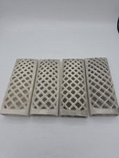 Lot of 4 Vintage Radiant Ceramic Heater Grates Insert Bricks 8” X 3”  picture