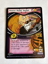 Score Master Roshi Senei, Ultra Rare 153 Buu Saga, 6 Star DBZ CCG RIP McFarland picture