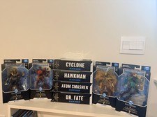 McfarlaneDCMultiverse Black Adam Lot Of 4 Atom Smasher Cyclone Hawkman Dr. Fate picture