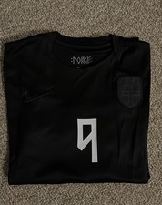  Norway National Team Black Soccer Jersey Braut Haaland #9 picture