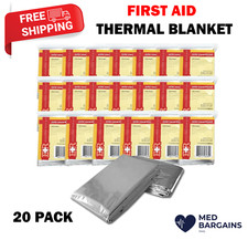 Ever Ready First Aid Emergency Mylar Thermal Blanket 54” x 84” - 20 Pack picture