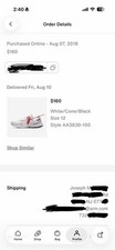 Nike Air Presto Off-White White 2018 Size 12 AA3830-100 DS Sealed Nike Shipment picture