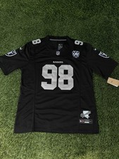 Las Vegas Raiders Maxx Crosby #98 Black Football Jersey Men’s Size M,L, XL ,XXL picture