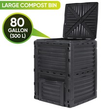 Large Garden Compost Bin 80 Gallon Outdoor Composter Bin from BPA Free Material  picture