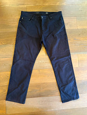 AG Adriano Goldschmied Men's Black Tailored Leg Dark Wash Jeans 5-Pocket picture