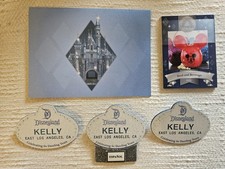 Disneyland Resort Cast Member Name Tags Card Lot 60th Diamond Year Disney Kelly  picture