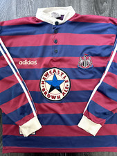 Authentic Adidas Newcastle United 1995/1996 Long Sleeve Away Shirt Mens Medium picture
