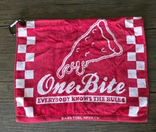 Official Barstool Sports One Bite Pizza Golf Towel NEW picture