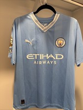 AUTHENTIC PUMA Manchester City Home Stadium Jersey 23/24 Size L picture
