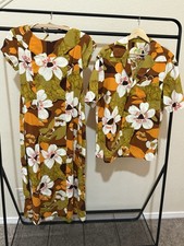 Vintage 1960s Ui-Maikai Matching His & Hers Hawaiian Honeymoon Set picture