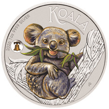 2026 Australia ANA Show Koala with Liberty Bell Privy 1 oz Silver Colorized Coin picture