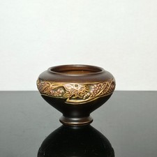 Roseville Pottery Brown Rosecraft Vase picture