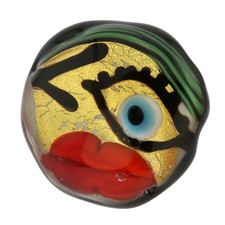 GlassOfVenice Murano Glass Picasso Face Ring picture