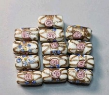 Vintage Venetian Murano Wedding Cake Beads picture