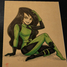 Shego Kim Possible Signed Art Print 8.5x11 | Keyeske picture