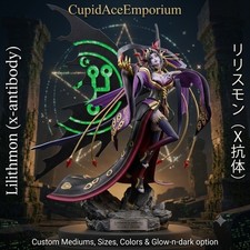 Lilithmon X-Antibody. 3d, Customizable PLA & Glow in Dark option. Digimon Raffle picture