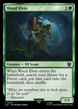 Wood Elves 0263 Non Foil Common LOTR Commander MTG Near Mint picture