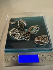 🔥🔥44 Grams Mixed Sterling Silver Jewelry Turquoise Ring And Earrings🔥🔥 picture
