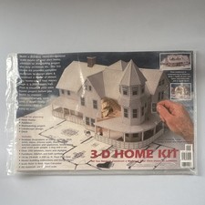 3-D Home Kit Scale Model House Building Kit - 1/4” Scale – Unassembled  picture