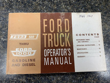 ORIGINAL 1966 FORD TRUCK 500 THRU 1000 OWNERS MANUAL (21B) picture