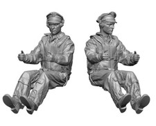 1/48 Legend Production WW2 US Bomber Pilot & Copilot Set #LF4810 picture