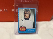 RARE 1977 Star Wars Scanlens #1 Luke Skywalker Iconic card picture