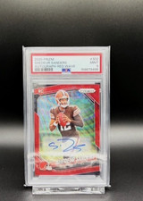 2025 Panini Prizm Shedeur Sanders RC Rookie Auto SSP /149 PSA 9 Mint Gem Low Pop picture