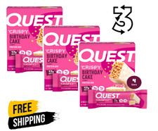Quest Crispy Hero Protein Bar, Birthday Cake Flavor, Low Sugar, 3 Packs x4 Count picture