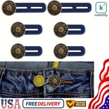 6PCS Jeans Button Extender Adjustable Waist Extender For Men And Women' Pants US picture