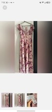 Azazie Bouquet Floral A-line Ruffled Chiffon Dress - New With Tags picture
