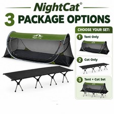 Night Cat Folding Camping Cot - Tent Only - Portable Elevated Set Outdoor Travel picture
