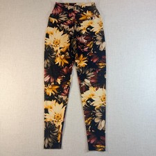 InkNburn Women's High Waisted Floral Leggings X-Small picture
