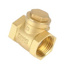 1x Brass Check Valve 1 Inch Unidirectional Valve 100% Brand New NPT Threaded picture