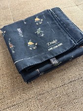 Drake’s London X Aime Leon Dore ALD Navy Basketball Scarf Bandana Wool/silk picture