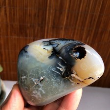80mm Natural aquatic plants agate pretty Crystal specimens 235g A1485 picture