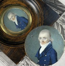 Portrait Miniature, Incoyables Young Man, Luxuriants After French Revolution picture