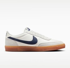 Nike MENSKILLSHOT 2 LEATHERSAIL/MIDNIGHT NAVY-GUM YELLOW  SZ 9 picture