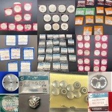 105x NOS SEIKO CITIZEN Vintage Watch Crystal Parts Lot Grand Seiko GS Crown Dial picture