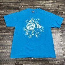 Vintage 1993 Boone North Carolina Firefly Festival Tshirt Blue Large Hanes VTG picture