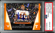 2011 Upper Deck Longhorns VINCE YOUNG Signed Card 95 Auto Graded PSA/DNA 10 Slab picture