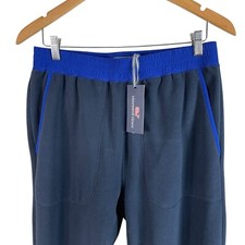NEW Vineyard Vines Mens Harbor Fleece Pants Nautical Navy Stretch $118 - XL picture