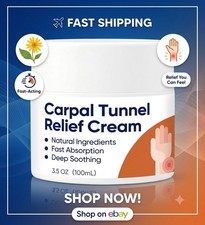 Carpal Tunnel Relief Cream Herbal Nerve Hand & Wrist Cream Natural Hand Care picture