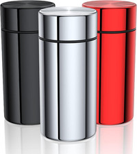 Portable Aluminum Storage Jar 3-Pack,Airtight Smell Proof Container, Metal Water picture