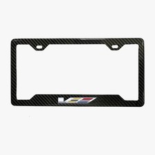 Cadillac V Real 3K TwillWeave Carbon Fiber License Plate Frame Holder picture